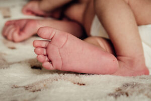 Tiny toes. Newborn image by Sophie Ransome Lifestyle Photographer