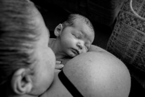 Black and white newborn photography by Sophie Ransome Lifestyle Photographer